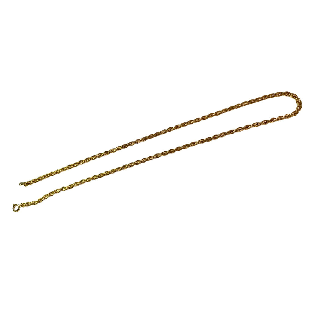 Gold plated rope chain