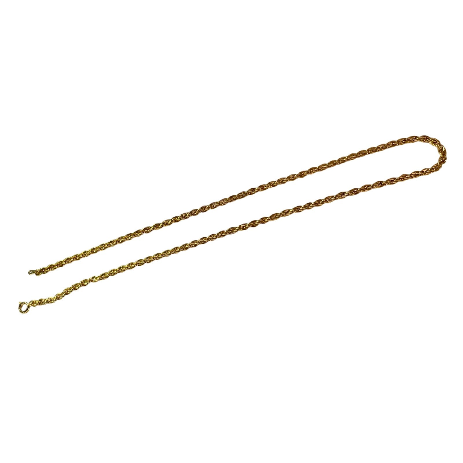 Gold plated rope chain