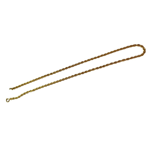 Gold plated rope chain
