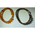 Amber & Tiger Eye Beaded Bracelet