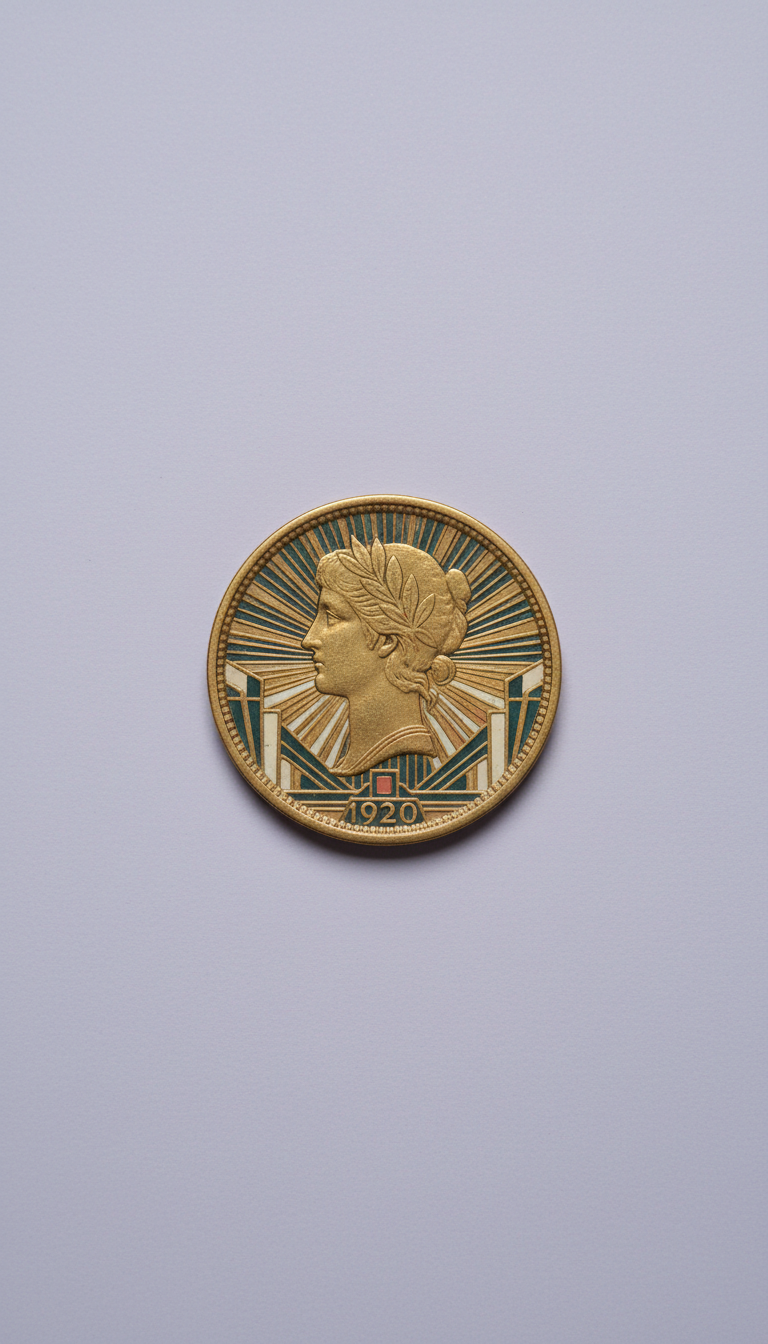 Rare 1920s Gold Coin Minted Edition